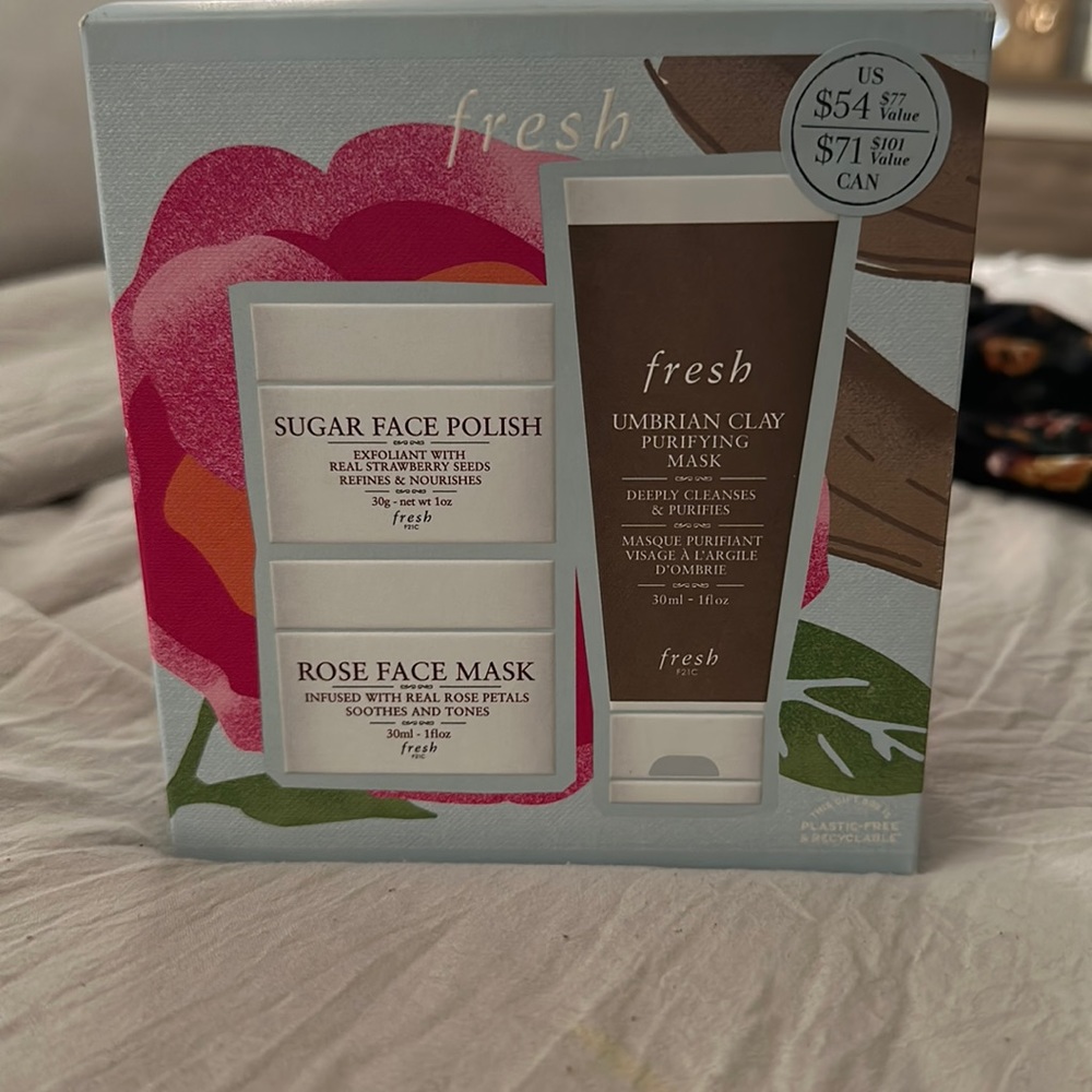 Purifying mask, Sugar Face Polish and Rose Face Mask